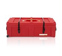 Hardcase 40" Hardware Case with Wheels Red