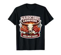 Hardcore Carnivore 100% Meat Based Diet Eater Nutrition Cool T-Shirt