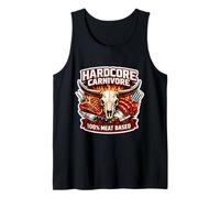 Hardcore Carnivore 100% Meat Based Diet Eater Nutrition Cool Tank Top