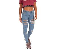 Hardcore Ladies Cotton Rich Soft Touch High or Mid Rise Denim Skinny Jeans