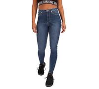 Hardcore Ladies Cotton Rich Soft Touch High or Mid Rise Denim Skinny Jeans