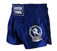 Hardcore Training Classic Muay Thai Fight Shorts Mens Black White Blue Red Camo Kick Boxing MMA Combat Sport Sparring Trunks