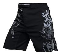 Hardcore Training Fight Shorts Men's Koi Boxing MMA Combat BJJ Grappling Fitness Muay Thai Kickboxing No Gi Black White