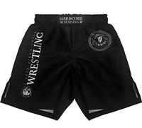Hardcore Training Kids Boxing Active Shorts BJJ Fitness Running Workout Exercise Sport Clothing Black/Black