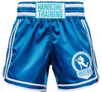Hardcore Training Muay Thai Shorts Multiply Colours Kick Boxing MMA Combat Sport Sparring Trunks Cage Fight (UK, Alpha, 4XL, Regular, Regular, Ocean Blue)