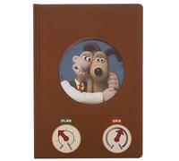 Hardcover A5 Notebook 120 Sheets Wallace/Gromit Pattern with Window