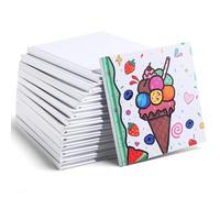 Hardcover Blank Book,100GSM White Blank Books for Kids to Write Stories,40 Pages 5x5 Inch Blank Page Journal Make Your Own Book Ideal for Teens Reading Writing Drawing Guestbook (12, White-5*5inch)