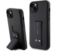 Hardcover Case iPhone 14 Plus BMW Tricolor Faux Leather Standable