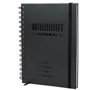 Hardcover Fitness Journal Workout Planner for Men & Women - A5 Sturdy Workout Log Book to Track Gym & Home Workouts