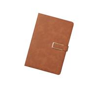 Hardcover Leather Notebook 200 Pages Ribbon Bookmarks Wide Lined Notepads Portable Journal for School 145x210mm Notebook with Clasp