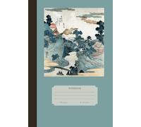 Hardcover Notebook: Aesthetic Vintage Traditional Japanese Style Ukiyoe Journal. Lined Cream Pages Workbook for School College University or Work