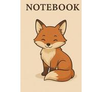 Hardcover Notizbuch A5 mit 100 Seiten / Notebook A5 / Carnet A5 / CuadernoA5: Der schlaue Fuchs denkt mit - Notizbuch für kluge Gedanken