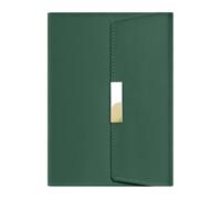 Hardcover PU Leather Notebook 128 Sheets Lined Button Closure Notepads for Note Taking Journaling 21X15CM Refillable Notebook