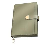 Hardcover PU Leather Notebook with 300 Pages Lined Button Closure Business Journal 145x212mm for Note Taking Hardcover Notepads