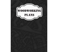 Hardcover Woodworking Journal - Project Planner & Log Book for DIY Carpentry, Workshop Notes, and Build Plans - 200 Pages