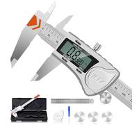HARDELL 150mm IP54 Digital Caliper, Micrometer Calipers Measuring Tool with Large LCD Screen, Mm/Inch/Fraction Conversion Vernier Calipers (IP54 6inch/150mm)