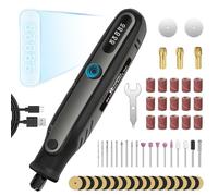 HARDELL Cordless Rotary Tool, 5-Speed Mini Rotary Tool Kit, Display Screen, Type-C Charging, Rotary Tools with 69 Accessories for Cutting, Engraving, Sanding, Drilling, Polishing, Grinding, DIY Crafts