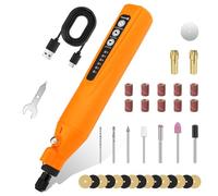 HARDELL Cordless Rotary Tool Kit, 18000 RPM 6-Speed with Powerful Motor, Rotary Tool Kit with 35pcs Accessories, 2000mAh Battery for Sanding, Engraving, Grinding, Polishing, DIY