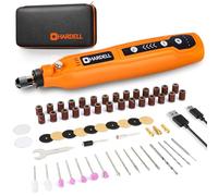 HARDELL Cordless Rotary Tool Kit with 69 Accessories - 5-Speed Mini Power Tool, USB Rechargeable for Drilling, Sanding, Polishing, Engraving (DIY & Crafts)