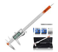 HARDELL Digital Caliper 200mm, Micrometer Calipers Measuring Tool with Large LCD Screen, Mm/Inch/Fraction Conversion Vernier Calipers (8inch/200mm)