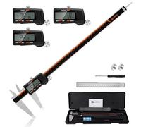 HARDELL Digital Vernier Caliper, 12 Inch Stainless Steel Caliper Measuring Tool with Large LCD Screen, Electronic Vernier Caliper Micrometer (12 inch/300mm)