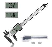HARDELL Digital Vernier Caliper, 6 Inch Plastic Caliper Measuring Tool with Large LCD Screen,Vernier Caliper Micrometer. Inch/Millimeter Conversion