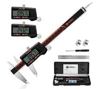 HARDELL Digital Vernier Caliper, 6 Inch Stainless Steel Caliper Measuring Tool with Large LCD Screen, Electronic Vernier Caliper Micrometer (6 inch/150mm)