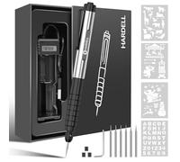 HARDELL Engraving Pen, Electric Micro Engraving Pen Tool Kit, USB Rechargeable Cordless Rotary Tools, Professional Portable DIY Engraver Machine for Metal Glass Ceramic Plastic Wood Jewelry-Black