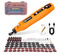 HARDELL Mini Cordless Rotary Tool, 5-Speed and USB Charging with Storage case, Multi-Purpose 3.7V Power Rotary Tool for Sanding, Polishing, Drilling, Etching, Engraving, DIY Crafts