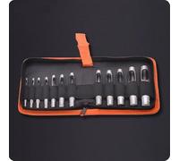 Harden 12-Piece Hollow Punch Set, 3-16mm, Carbon Steel, with Canvas Storage Case