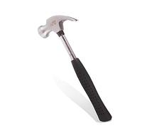 Harden 4 oz Mini Claw Hammer - Solid Tubular Steel Handle Woodworking Craft Curved Head Hammer with Non-Slip Rubber Grip Handle(160mm)