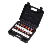HARDEN 613212 12pc YG8 Tungsten Cutting Tips Router Bit Set