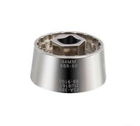 Hardened Chromium Steel 5-in-1 Bottom Bracket Socket Tool for 44mm R60 BB-9100 DUB16T FSA386 and Wide Range of Cup Sizes