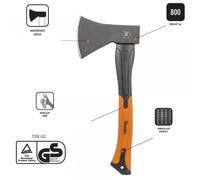 Hardened Steel Axe Hatchet Chop Wood Tree Branches Log Splitting Garden Tool