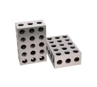 Hardened Steel Blocks 0.005" Precision Matched Machinist Milling Tool 23 Holes(1-2-3 inch)