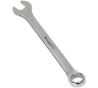 Loops Hardened Steel Combination Spanner - 16mm - Polished Chrome Vanadium Wrench in Metallics Loops Metallics
