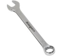 Loops Hardened Steel Combination Spanner - 22mm - Polished Chrome Vanadium Wrench in Metallics Loops Metallics