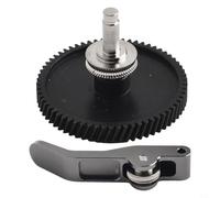 Hardened Steel Extruder Gear Assembly with Dual Bearings for A1 Mini, Compatible with for PLA, ABS, for PETG, (Nickel-Plated)