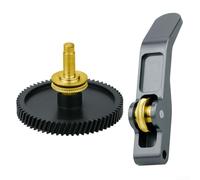 Hardened Steel Extruder Gear for Bambulab A1 A1 For mini with Diamond Like Carbon for Smooth Feeding (gold)