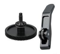 Hardened Steel Extruder Gear for Bambulab A1 A1 For mini with Diamond Like Carbon for Smooth Feeding (Black)
