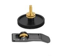Hardened Steel Extruder Gear Kit for Bambu Lab A1/A1, Compatible with DLC Coating, Wear-Resistant Drive Gear with Aluminum Alloy Handle
