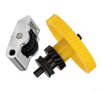 Hardened Steel Extruder Gear Kit for Bambu Lab P2S for 3D Printer - DLC Coated Dual Gear Assembly for PLA for tpu ABS for petg Filament Drive - Wear Resistant Upgrade Part Yellow Black