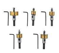 Hardened Steel Hole Drilling Hole Cutter Set For Metal Sheet Iron Sheet Reamer 5PCS Drill