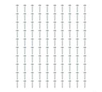 Hardened Steel Pocket Hole Screws 100 Pcs with Resistant Coating for Dependable Fastening in Indoor Wood Fabrication Projects (20mm)