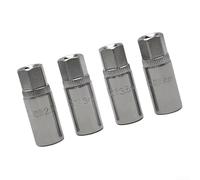 Hardened Steel Screw Extractor Kit 4PC for Stripped | Efficient broken stud removal, 1/4 drive socket, fits ratchets, auto repair essential, for durable construction