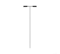 Hardened Tip Soil Sampler 48 Inch Easy Push(40inch) | Adjustable 48 or 40 inch length, ergonomic T-handle, reduces wrist strain, for versatile depth testing
