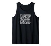 Harder Better Faster Stronger Workout Mindset Tank Top