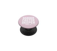 Harder Faster Deeper Nurse Life CPR Humor PopSockets Adhesive PopGrip