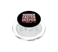Harder Faster Deeper Nurse Life CPR Humor PopSockets PopGrip for MagSafe