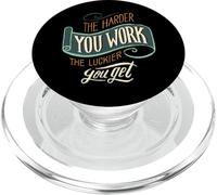 Harder Luckier You Get Hustle Motivate Drive Entrepreneur PopSockets PopGrip for MagSafe